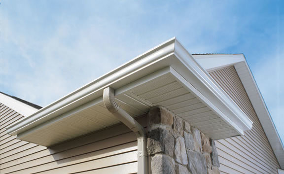 Gutters fascia and soffit